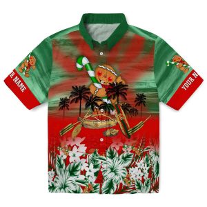 Christmas Tropical Canoe Hawaiian Shirt Best selling