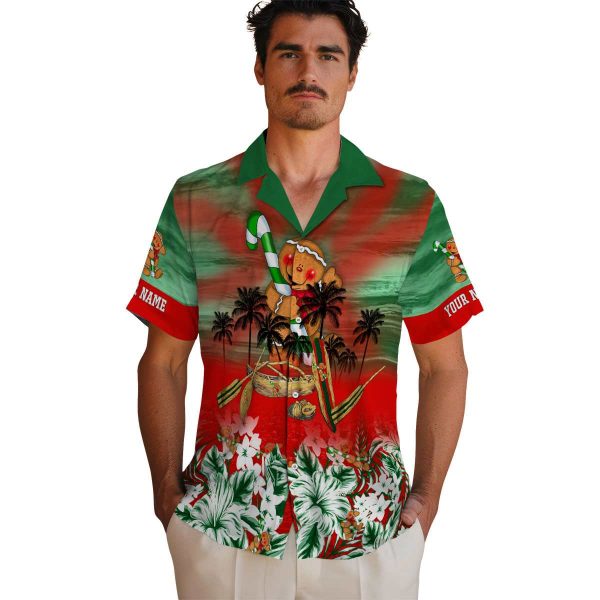 Christmas Tropical Canoe Hawaiian Shirt High quality