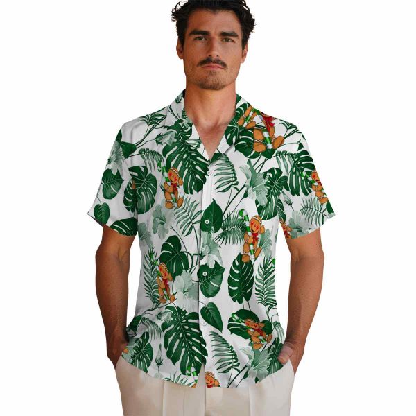 Christmas Tropical Plants Hawaiian Shirt High quality