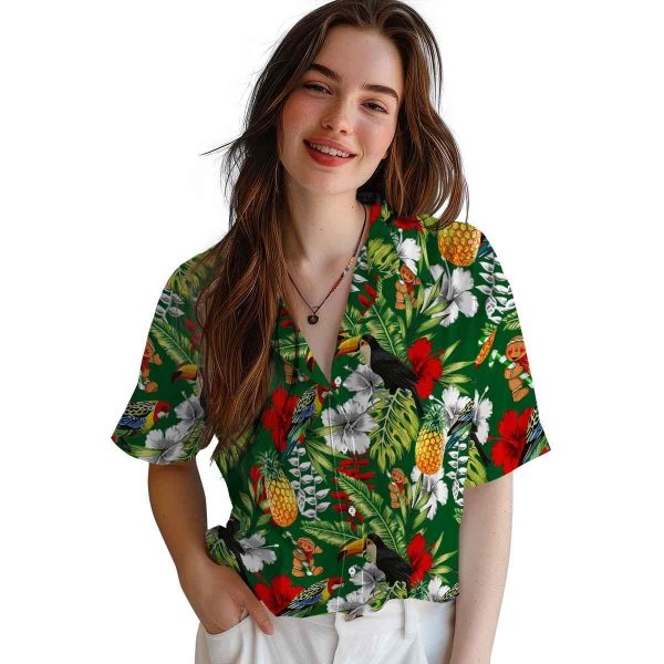 Christmas Tropical Toucan Hawaiian Shirt Trendy