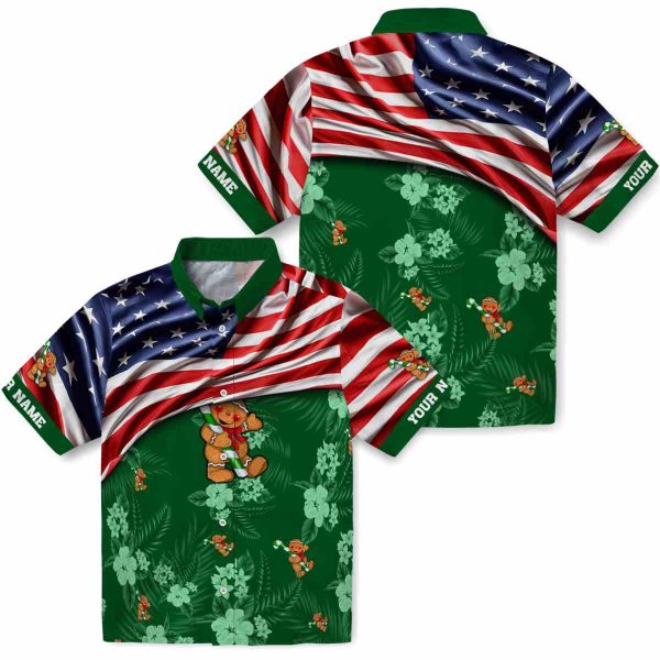 Christmas US Flag Hibiscus Hawaiian Shirt Latest Model