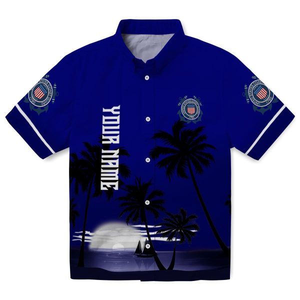 Coast Guard Beach Sunset Hawaiian Shirt Best selling