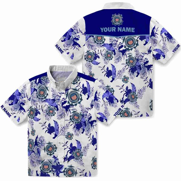 Coast Guard Botanical Theme Hawaiian Shirt Latest Model