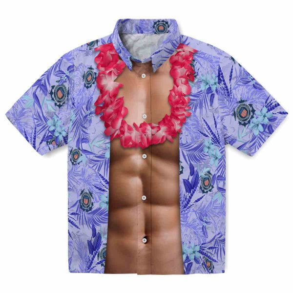 Coast Guard Chest Illusion Hawaiian Shirt Best selling