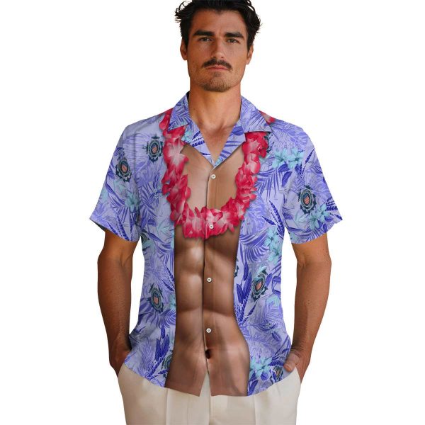 Coast Guard Chest Illusion Hawaiian Shirt High quality