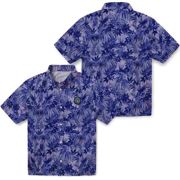 Coast Guard Leafy Pattern Hawaiian Shirt Latest Model