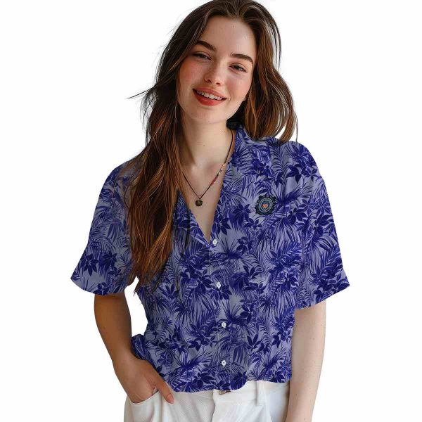 Coast Guard Leafy Pattern Hawaiian Shirt Trendy