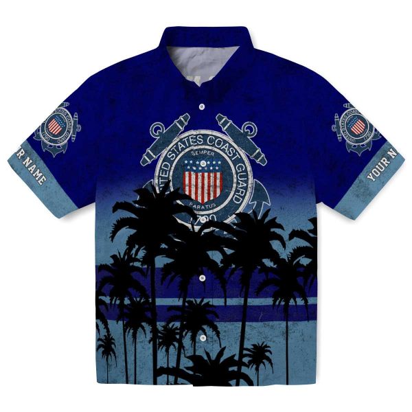 Coast Guard Sunset Pattern Hawaiian Shirt Best selling