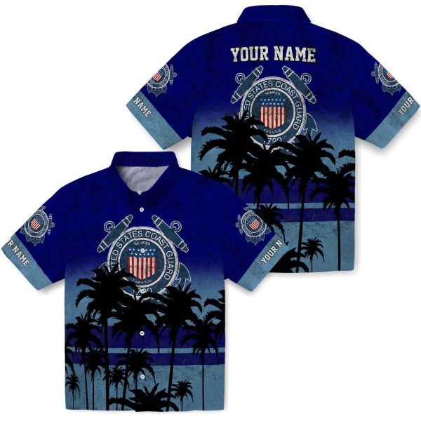 Coast Guard Sunset Pattern Hawaiian Shirt Latest Model