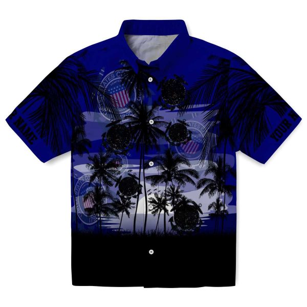 Coast Guard Sunset Scene Hawaiian Shirt Best selling