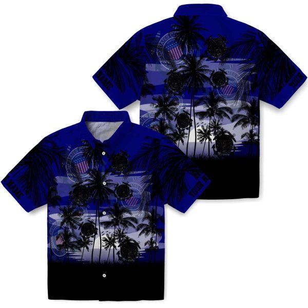 Coast Guard Sunset Scene Hawaiian Shirt Latest Model