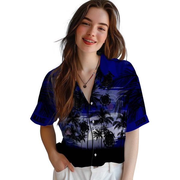 Coast Guard Sunset Scene Hawaiian Shirt Trendy