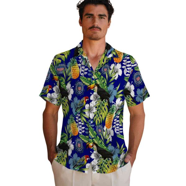 Coast Guard Tropical Toucan Hawaiian Shirt High quality