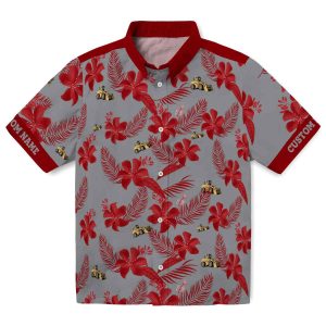 Construction Botanical Print Hawaiian Shirt Best selling