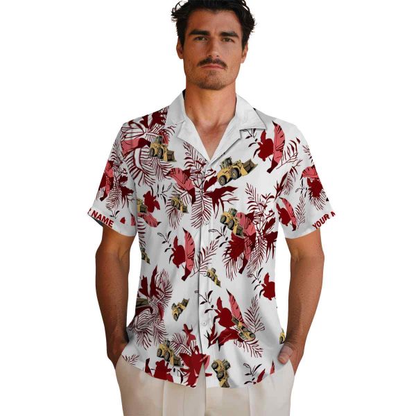 Construction Botanical Theme Hawaiian Shirt High quality