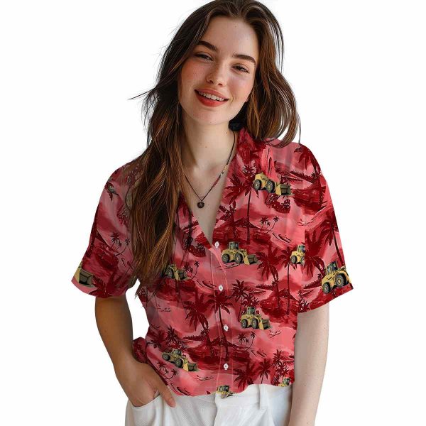 Construction Coastal Palms Hawaiian Shirt Trendy