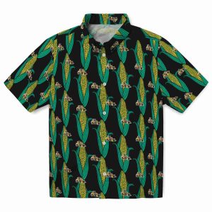 Construction Corn Motifs Hawaiian Shirt Best selling