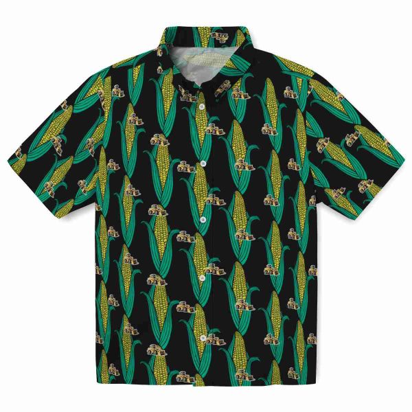 Construction Corn Motifs Hawaiian Shirt Best selling