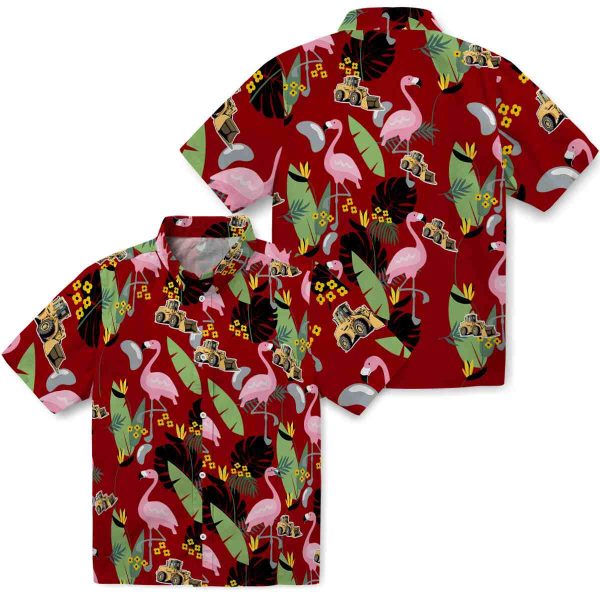 Construction Flamingo Leaves Hawaiian Shirt Latest Model