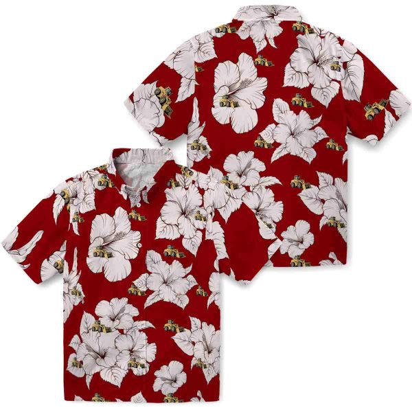 Construction Hibiscus Blooms Hawaiian Shirt Latest Model