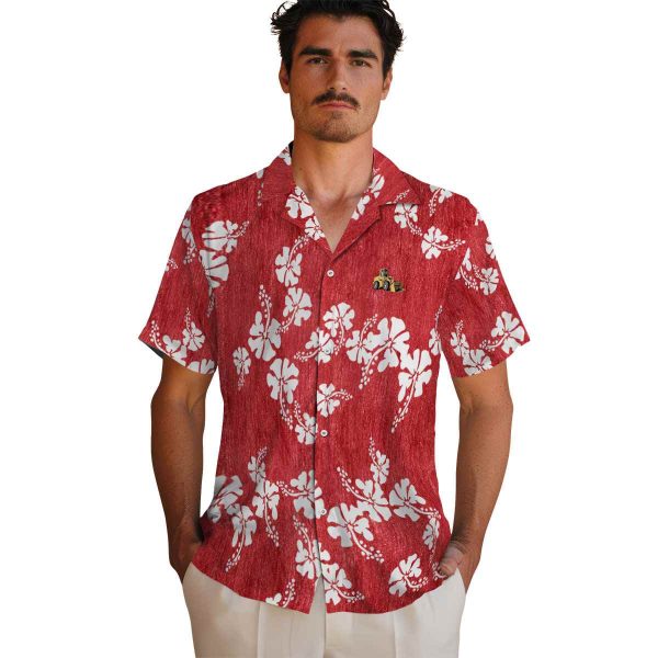 Construction Hibiscus Clusters Hawaiian Shirt High quality