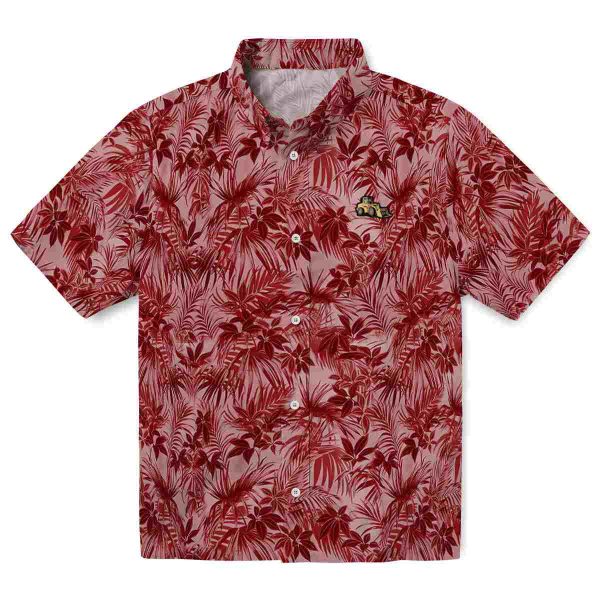 Construction Leafy Pattern Hawaiian Shirt Best selling