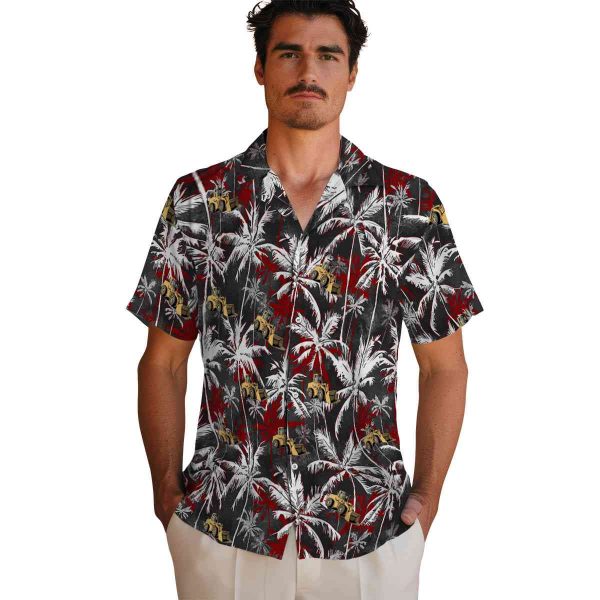 Construction Palm Pattern Hawaiian Shirt High quality