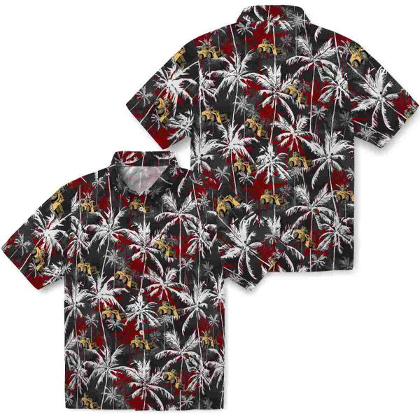 Construction Palm Pattern Hawaiian Shirt Latest Model