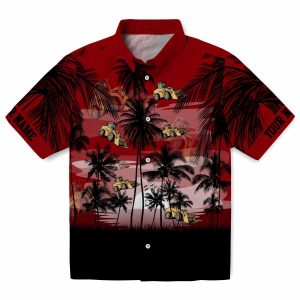 Construction Sunset Scene Hawaiian Shirt Best selling