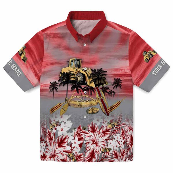 Construction Tropical Canoe Hawaiian Shirt Best selling