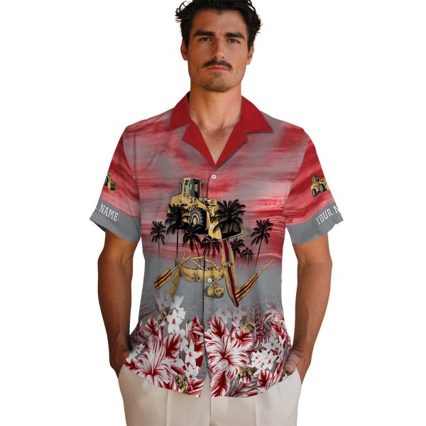 Construction Tropical Canoe Hawaiian Shirt High quality