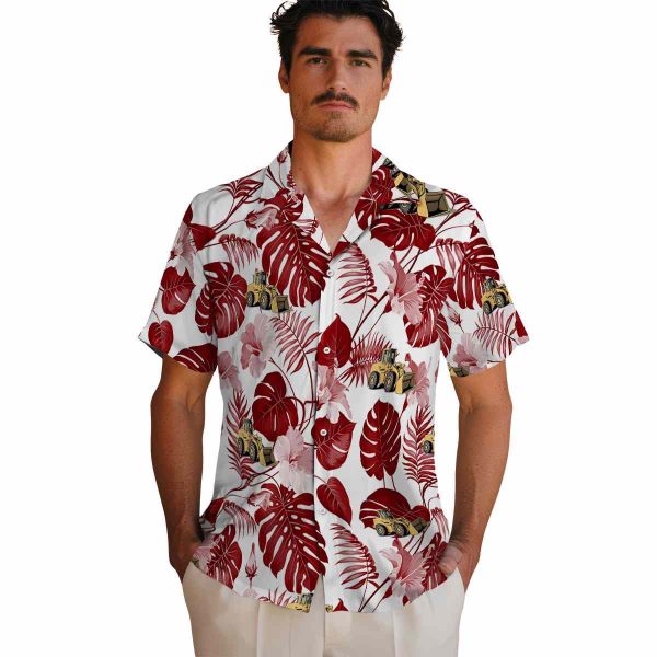 Construction Tropical Plants Hawaiian Shirt High quality