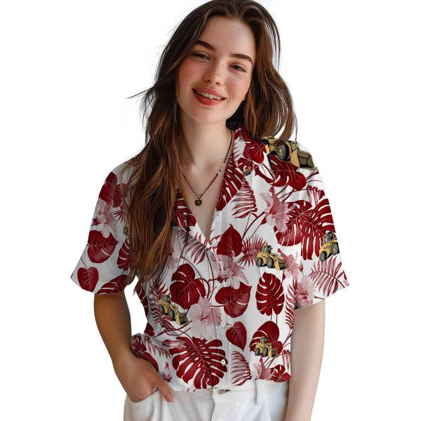 Construction Tropical Plants Hawaiian Shirt Trendy