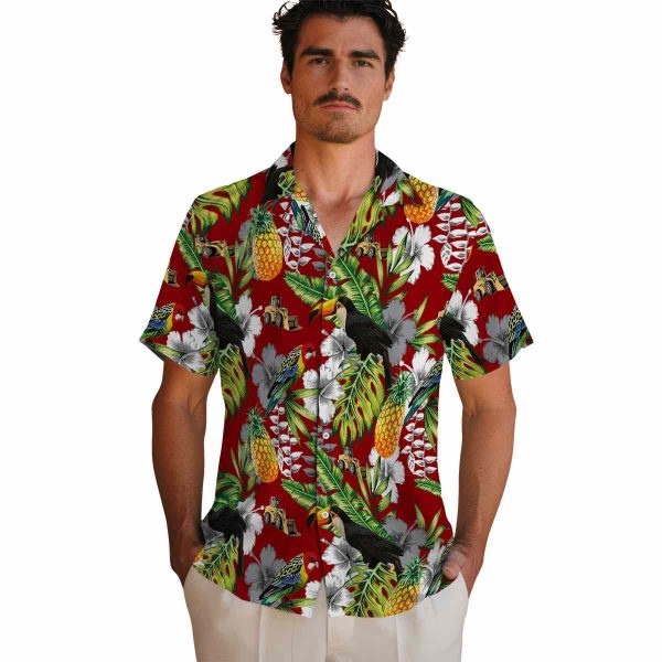 Construction Tropical Toucan Hawaiian Shirt High quality