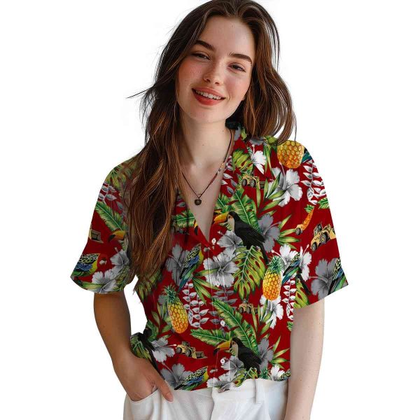 Construction Tropical Toucan Hawaiian Shirt Trendy