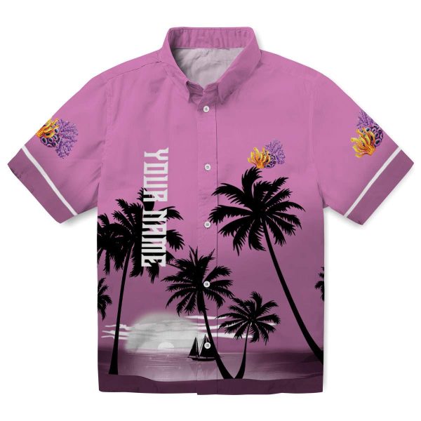 Coral Beach Sunset Hawaiian Shirt Best selling