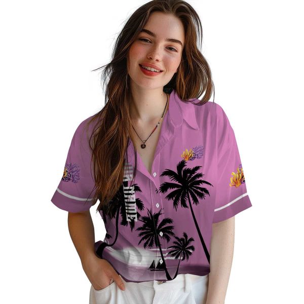 Coral Beach Sunset Hawaiian Shirt Trendy