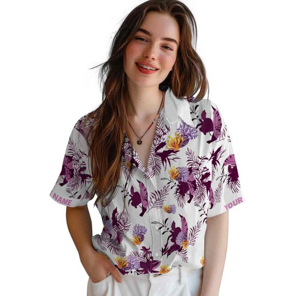 Coral Botanical Theme Hawaiian Shirt Trendy