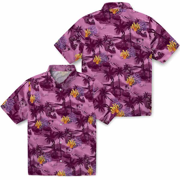 Coral Coastal Palms Hawaiian Shirt Latest Model