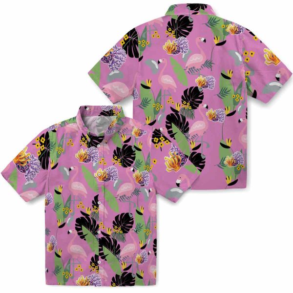 Coral Flamingo Leaves Hawaiian Shirt Latest Model