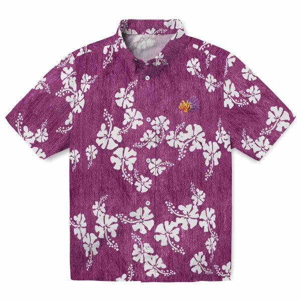 Coral Hibiscus Clusters Hawaiian Shirt Best selling