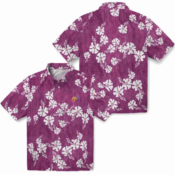 Coral Hibiscus Clusters Hawaiian Shirt Latest Model