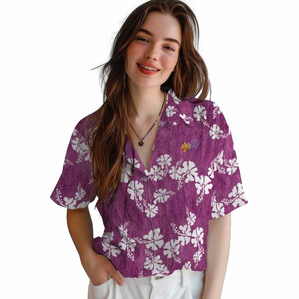 Coral Hibiscus Clusters Hawaiian Shirt Trendy