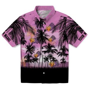 Coral Sunset Scene Hawaiian Shirt Best selling