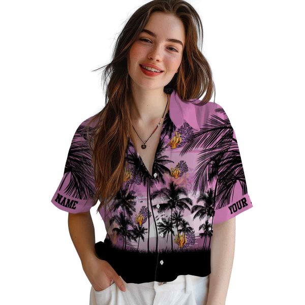 Coral Sunset Scene Hawaiian Shirt Trendy