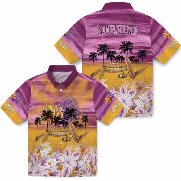 Coral Tropical Canoe Hawaiian Shirt Latest Model