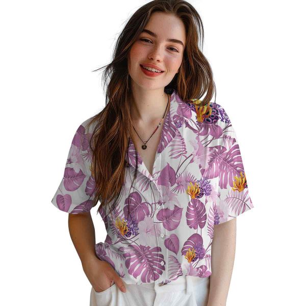 Coral Tropical Plants Hawaiian Shirt Trendy