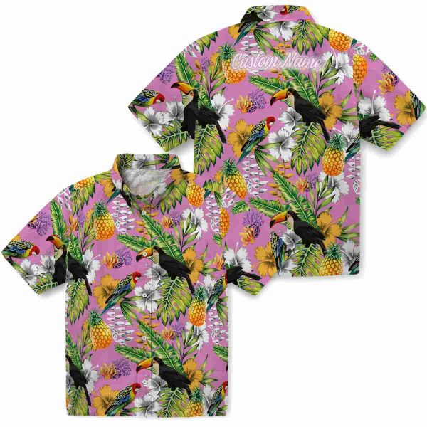 Coral Tropical Toucan Hawaiian Shirt Latest Model