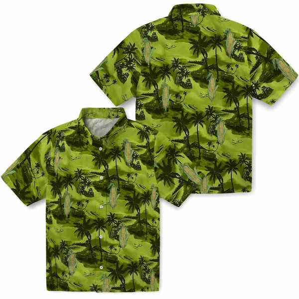 Corn Coastal Palms Hawaiian Shirt Latest Model