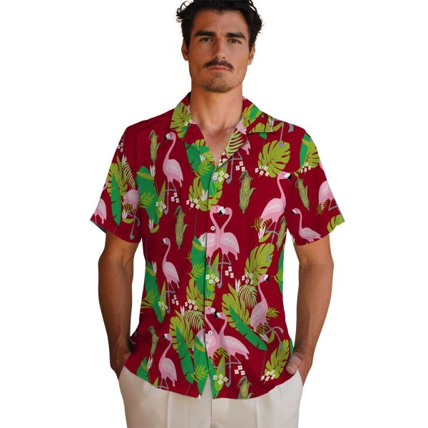 Corn Flamingo Foliage Hawaiian Shirt High quality